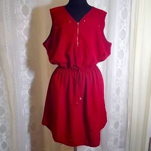 M P H COLLECTION RED BURGUNDY WOMEN'S DRESS SIZE 1X